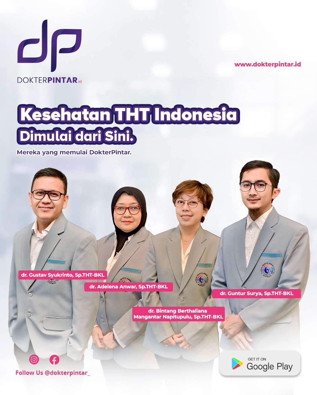 Tim Pendiri DokterPintar - Dokter Spesialis THT